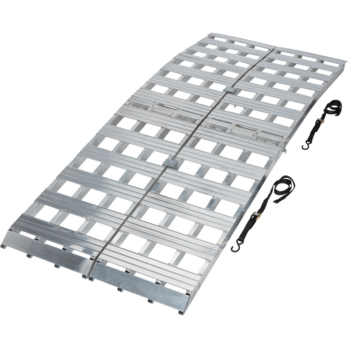 Ultra-Tow Bi-Fold Arched Aluminum Loading Ramp Set — 3000-Lb. Capacity 8ft.L X 19 in wide 53187